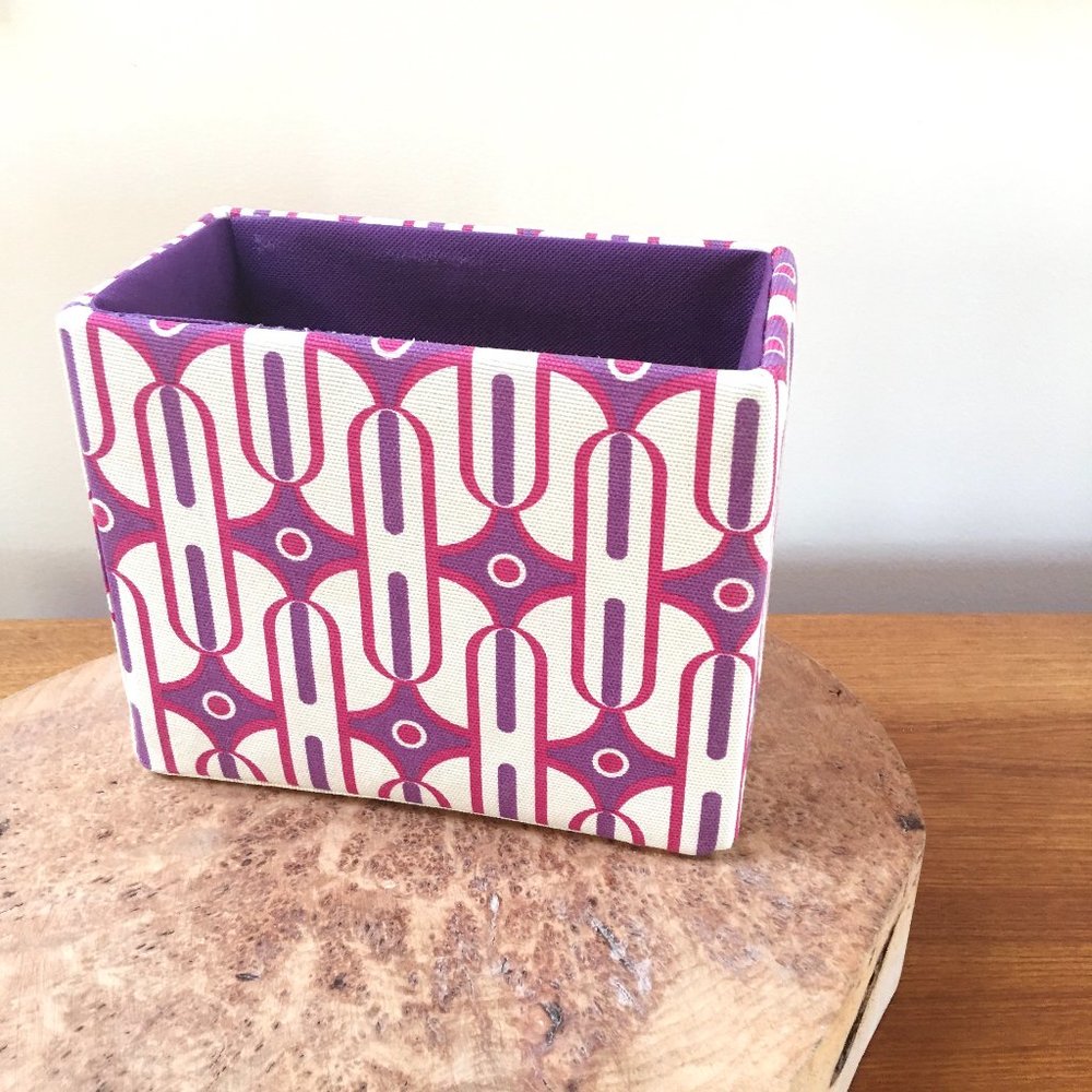 Cloth Covered Storage Box - Picture 2 of 5